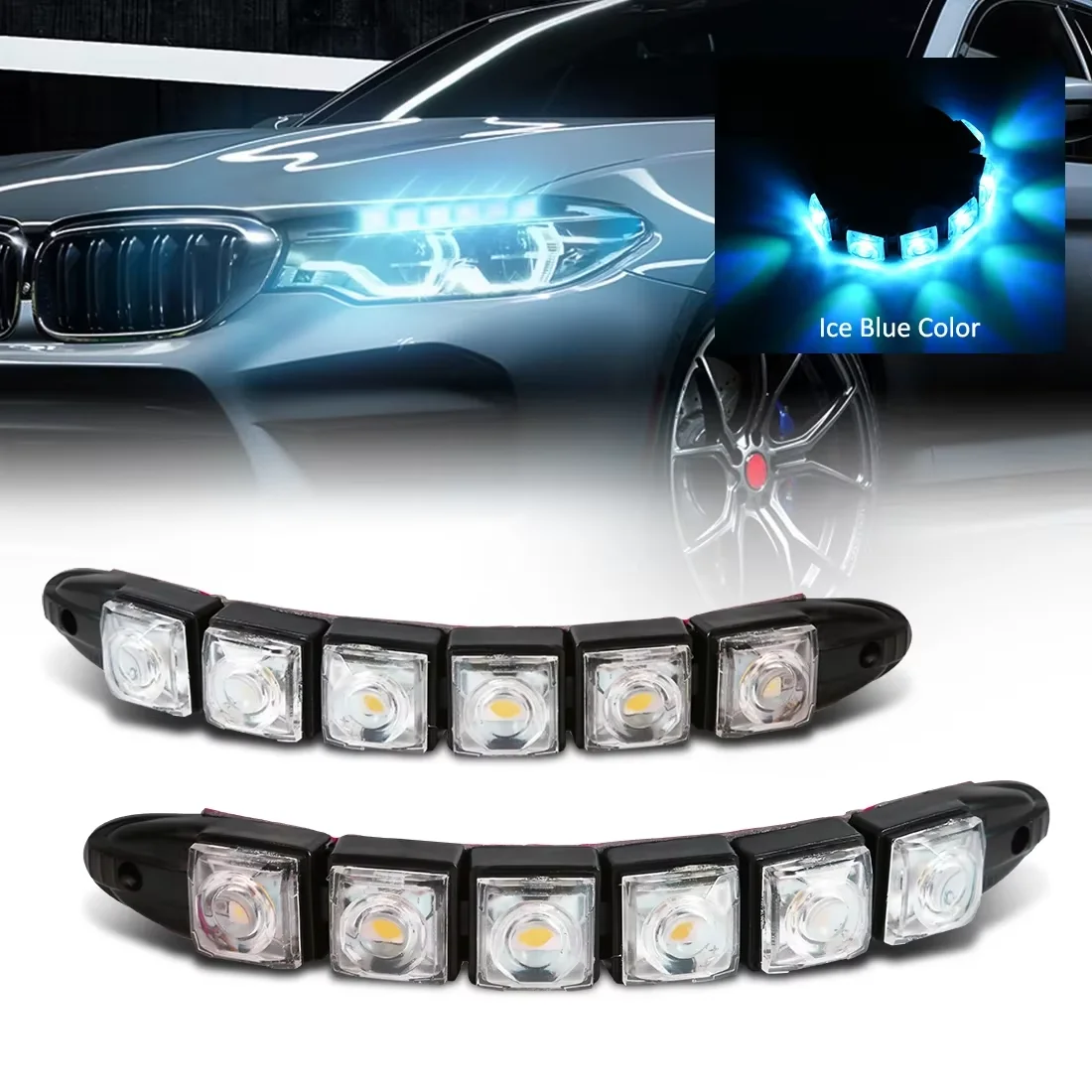 Ambient Led Strip - 2 adet LED su geçirmez DRL