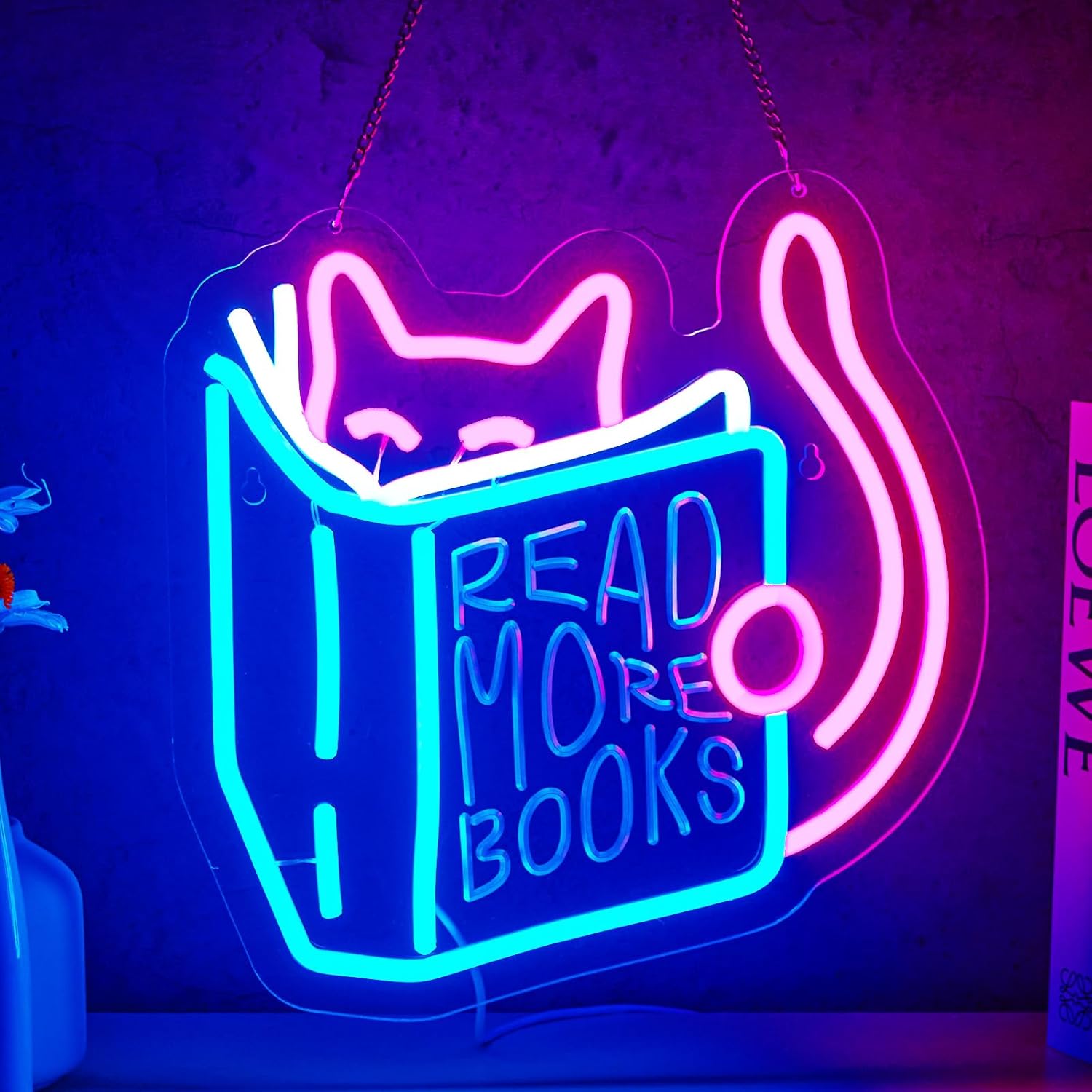Lighting Decor And More - Daha Fazla Kitap Okuyun Neon Tabela