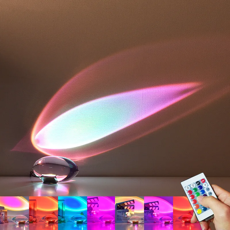 Sunset Lamp Projection - İtalyan tasarımcı Led masa lambası göz