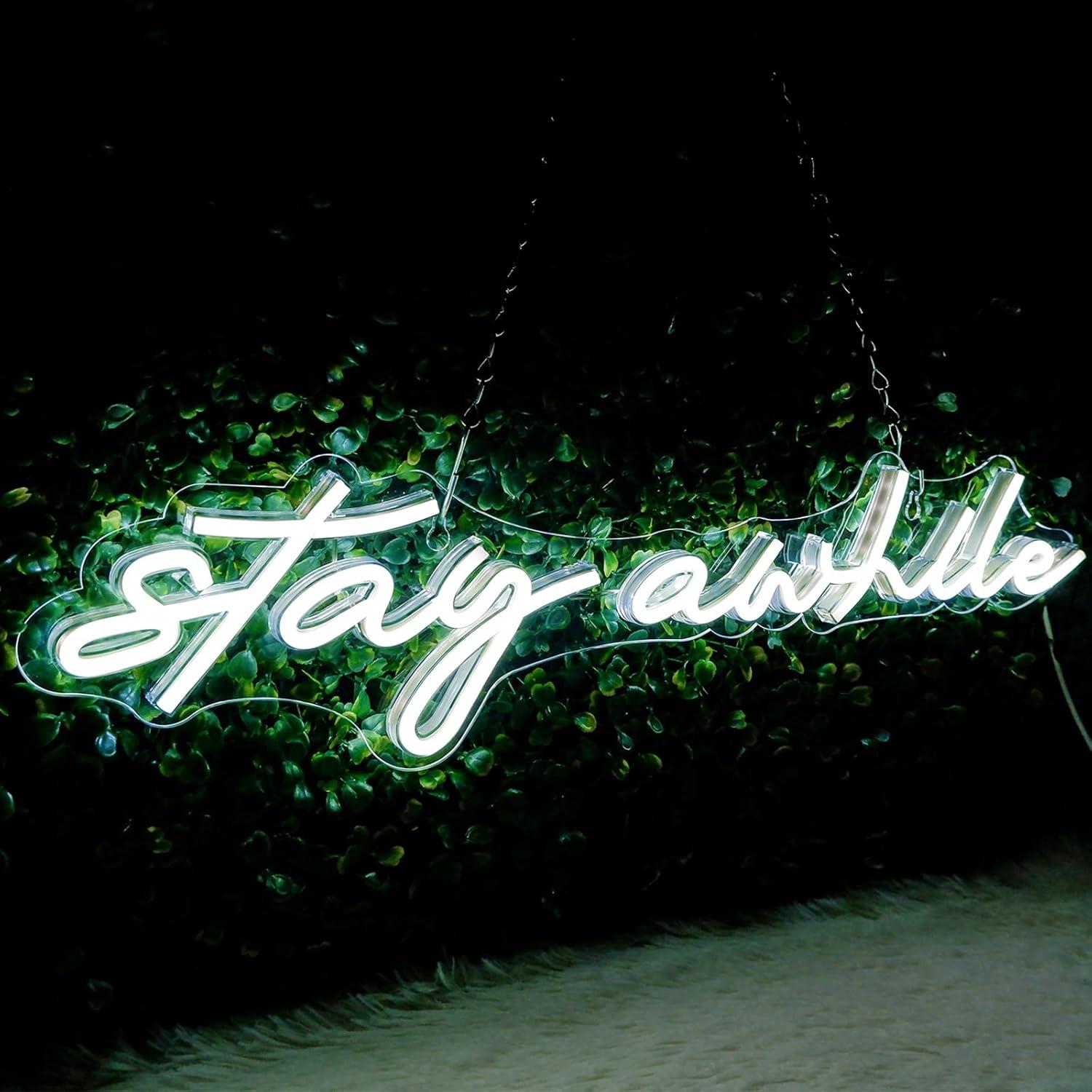 Wall Decor Lighting - Bir süre kalın Neon Tabelalar USB