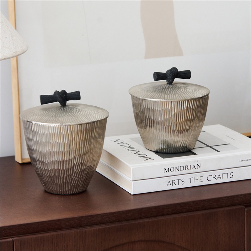 Decor Lighting India - Hindistan hafif lüks gümüş çizgili dokulu