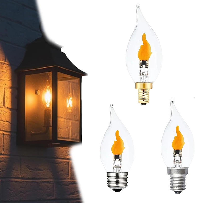 Lighting Decor And More - Titreşen Alev Ampulleri E12/E14/E27 LED Titreşen