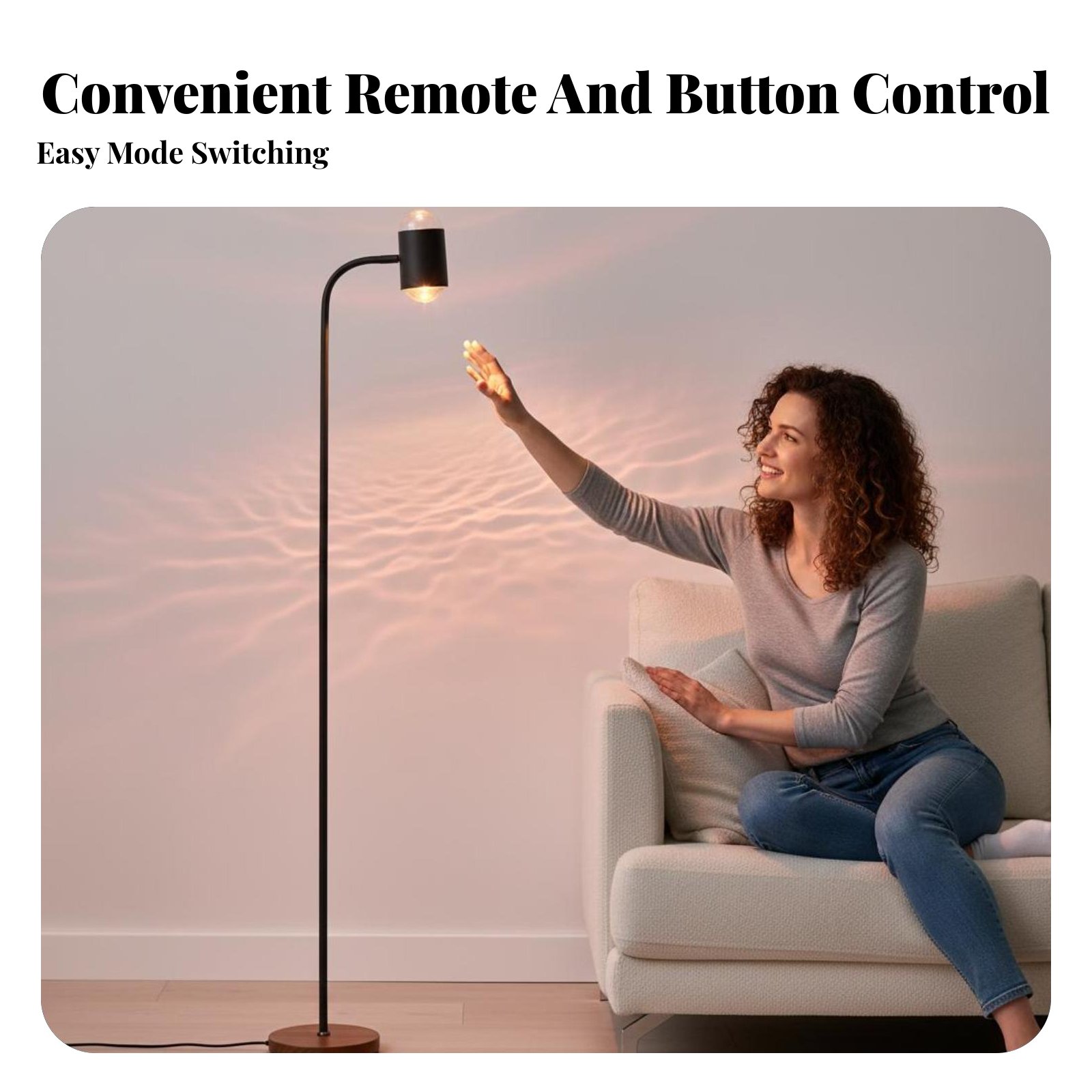 Sunset Lamp Projection - Gün Batımı Su Dalgası Yer Lambası,