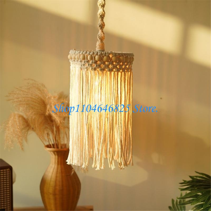 Pendant Light Shade - Mutfak Yaşam Alanı için Doğal Dokuma