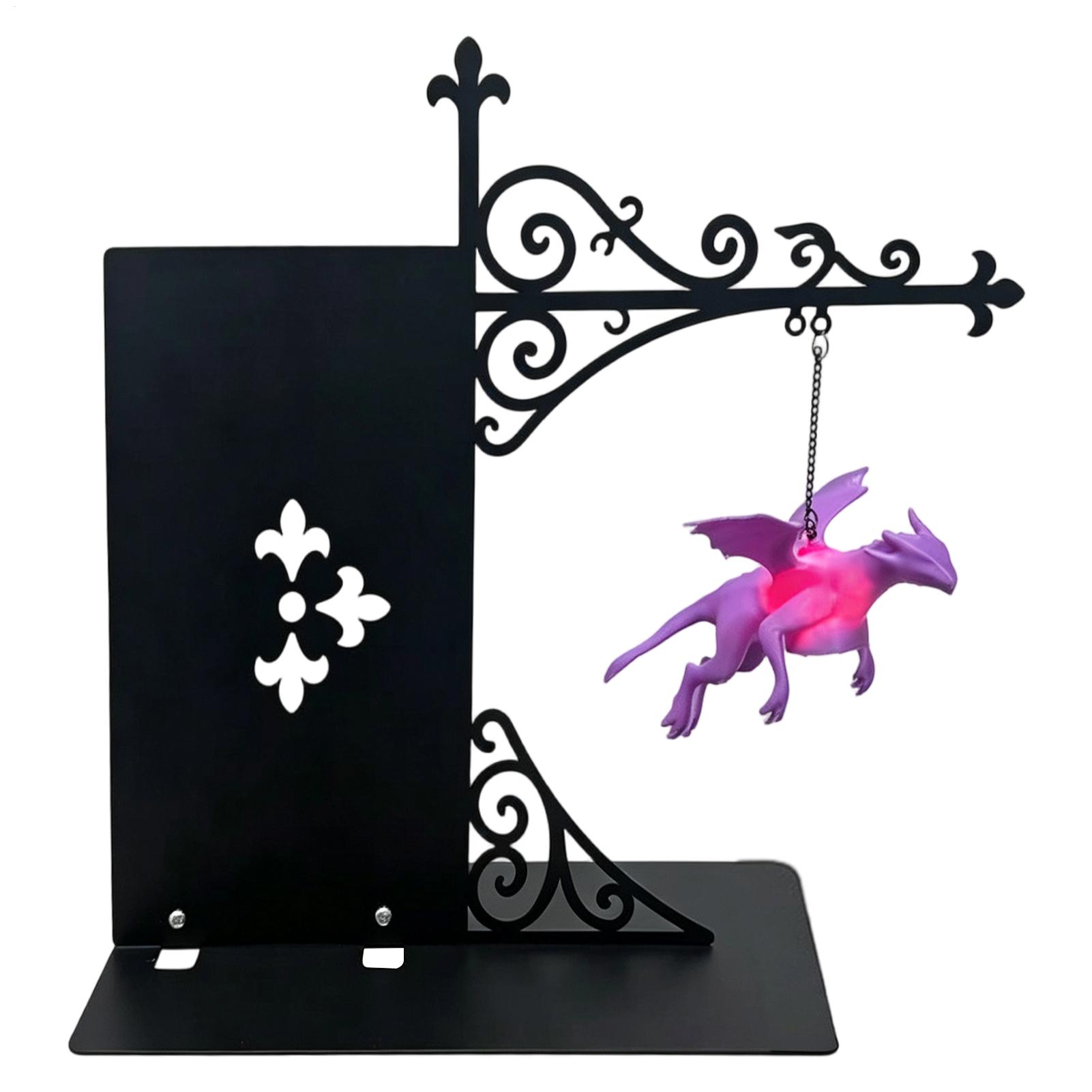 Unique Lighting Decor - Eşsiz Yüzen Ejderha Kitaplık Lambası Uçan