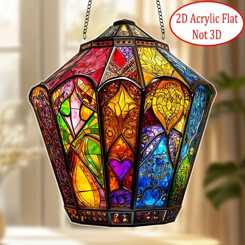 Unique Lighting Decor - Bohem tarzı fener 2D akrilik ışık
