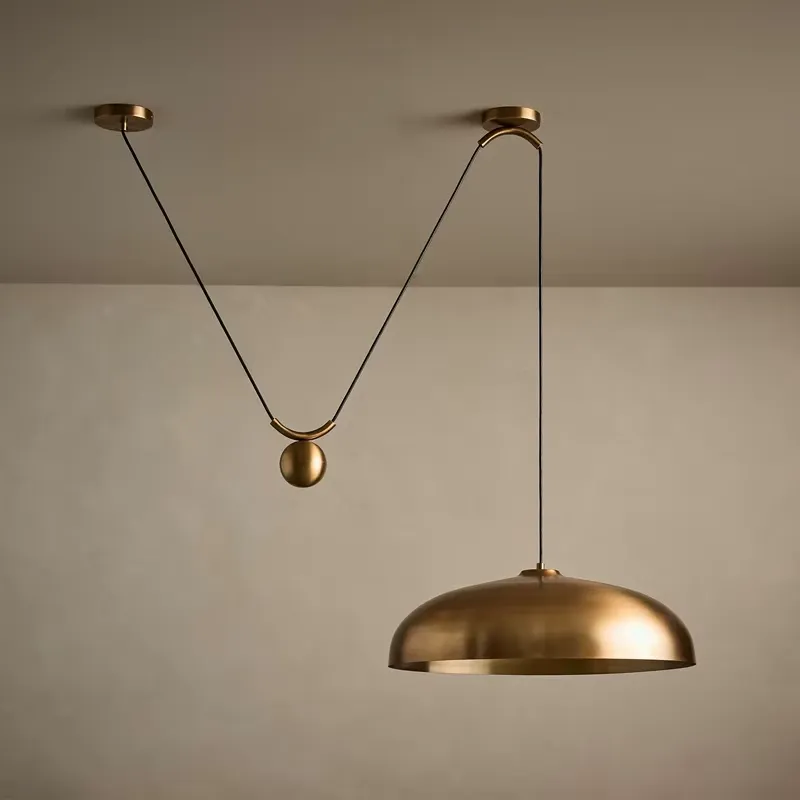 Pendant Light Shade - Vintage Modern Ayarlanabilir Pirinç Sarkıt Lamba