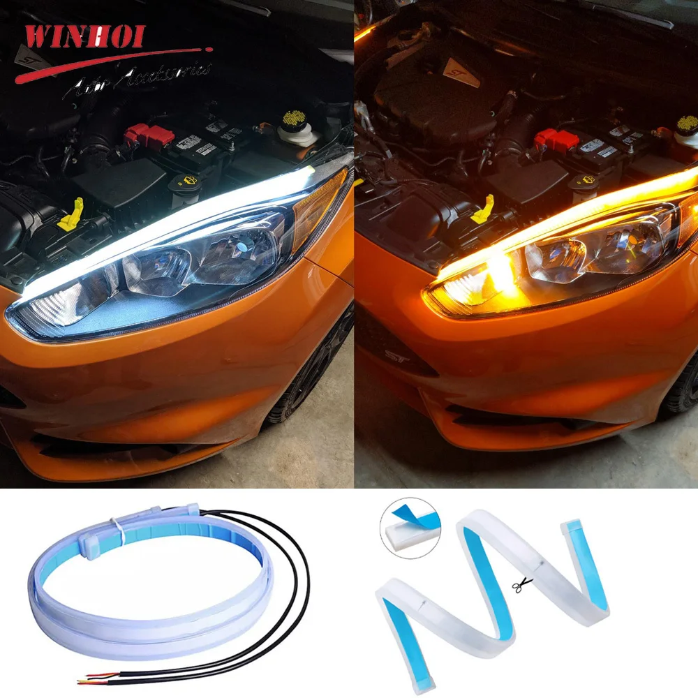 Ambient Led Strip - 2 adet araba LED DRL gündüz