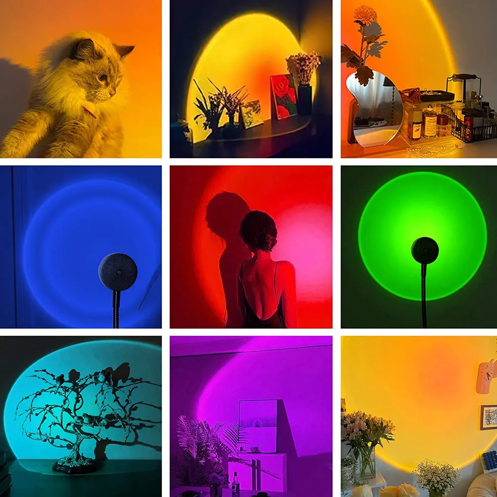 1 Adet Gün Batımı Işığı Gökkuş - Sunset Lamp Projection incelemesi ve fiyatı