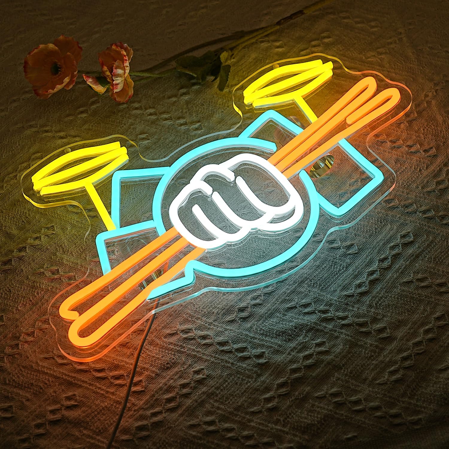 Davul Seti Neon Tabela USB Güç - Wall Decor Lighting incelemesi ve fiyatı
