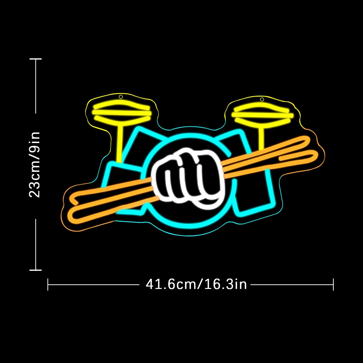 Davul Seti Neon Tabela USB Güç - Wall Decor Lighting incelemesi ve fiyatı
