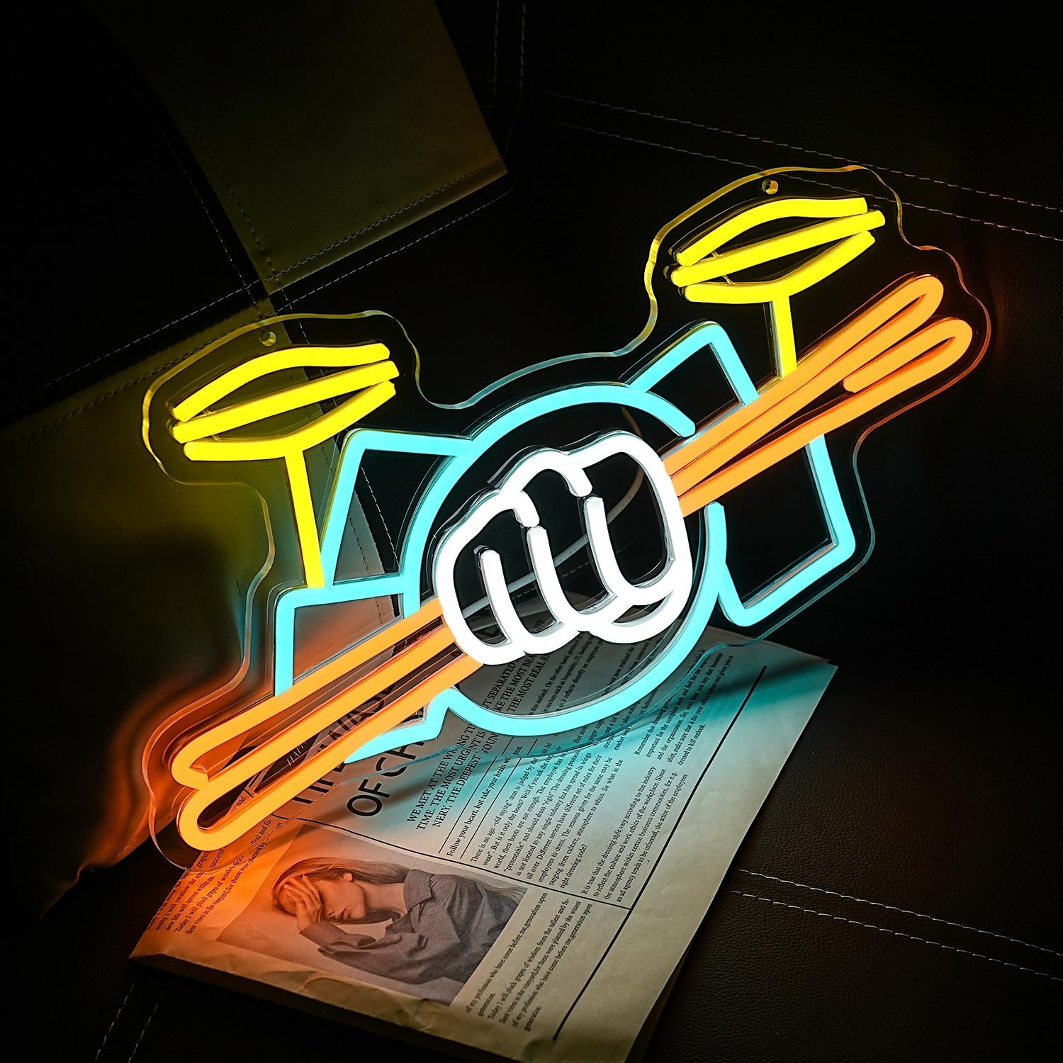 Davul Seti Neon Tabela USB Güç - Wall Decor Lighting incelemesi ve fiyatı