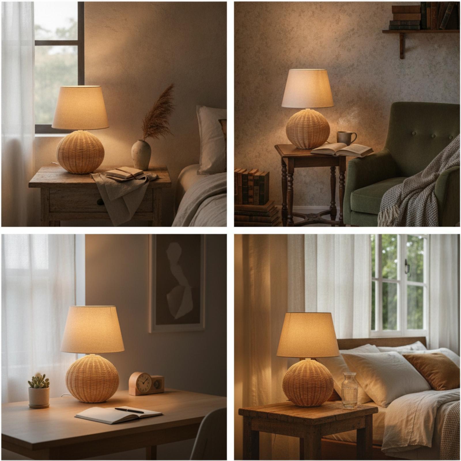 Yatak Başı Lambası Rattan Taba - Lighting Decor Living Room incelemesi ve fiyatı