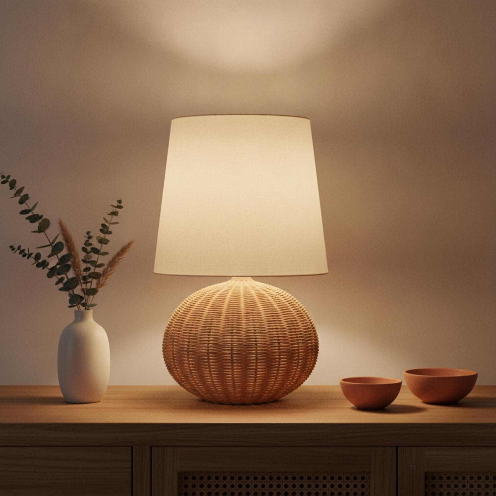 Yatak Başı Lambası Rattan Taba - Lighting Decor Living Room incelemesi ve fiyatı