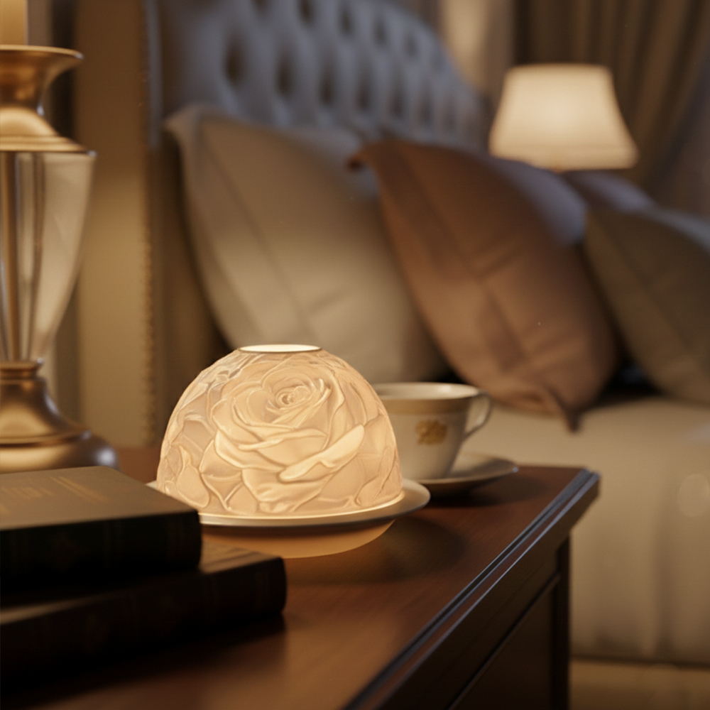Zarif Gül Porselen Mumluk Sıca - Lighting Decor Living Room incelemesi ve fiyatı