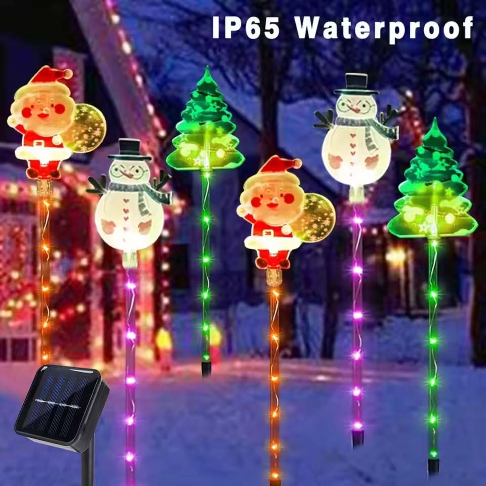 1 Set Güneş Enerjili Noel Baba - Lighting Tree Decor incelemesi ve fiyatı