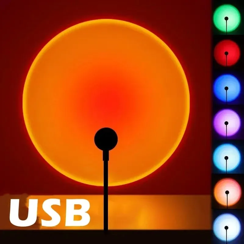 Projeksiyon Lambası USB Gün Ba - Sunset Lamp Projection incelemesi ve fiyatı