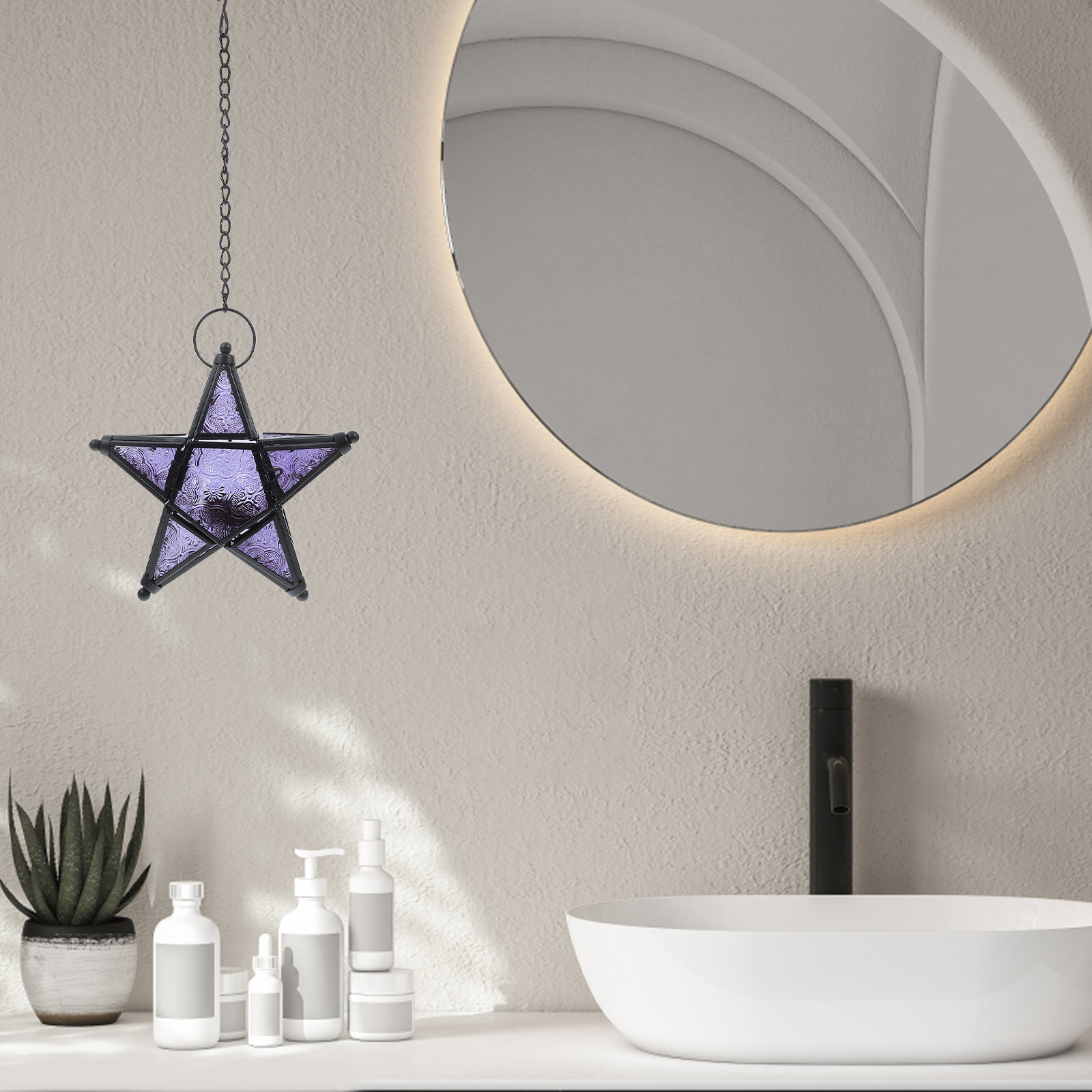 Cam Yıldız Fener Asılı Dekorat - Lighting Decor Living Room incelemesi ve fiyatı