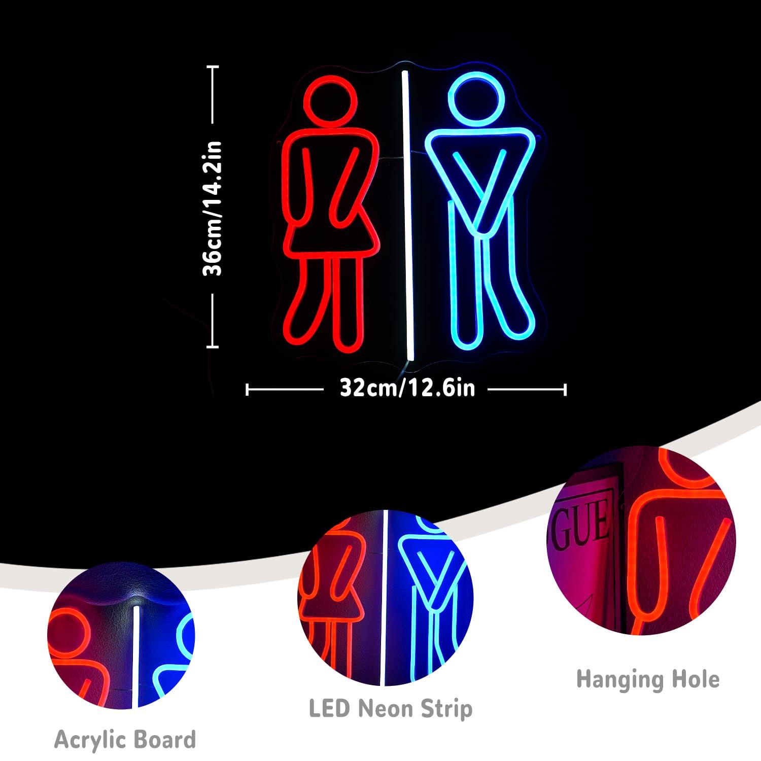 Tuvalet Neon Tabelaları Tuvale - Wall Decor Lighting incelemesi ve fiyatı