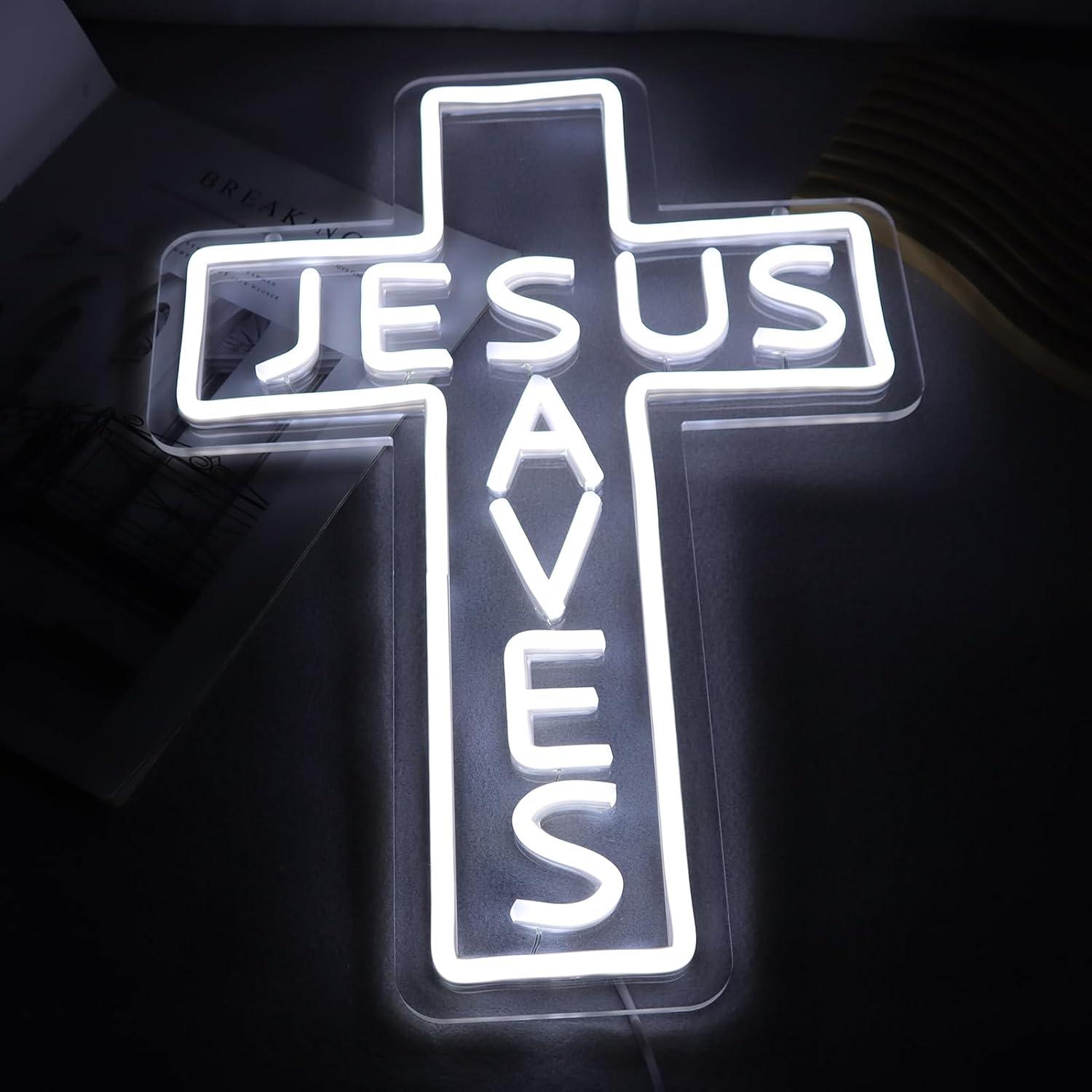 İsa Kurtarıcı Haç Neon Tabelal - Wall Decor Lighting incelemesi ve fiyatı