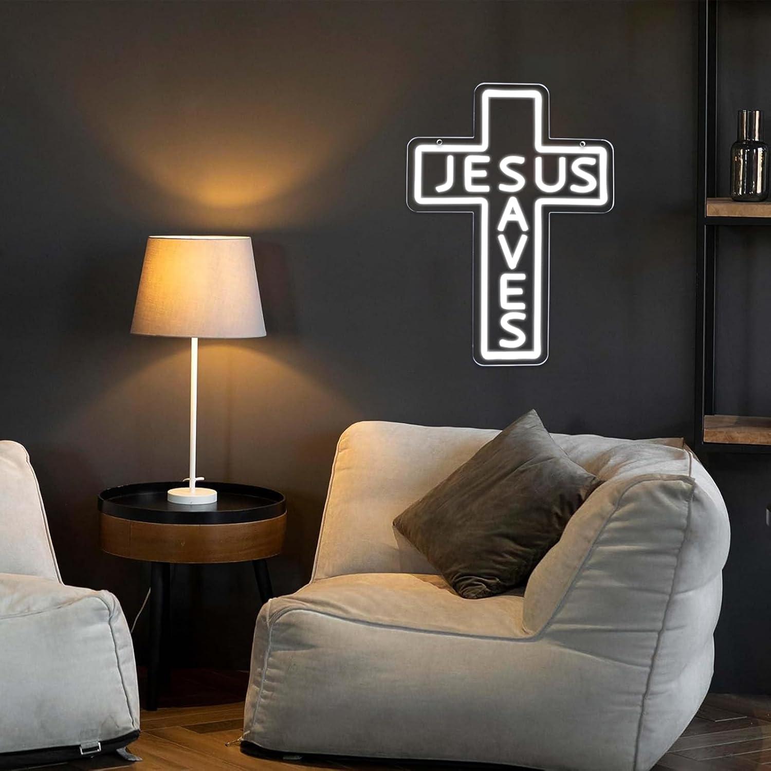 İsa Kurtarıcı Haç Neon Tabelal - Wall Decor Lighting incelemesi ve fiyatı